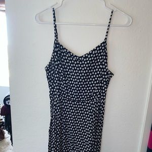 Black dress with white seashells